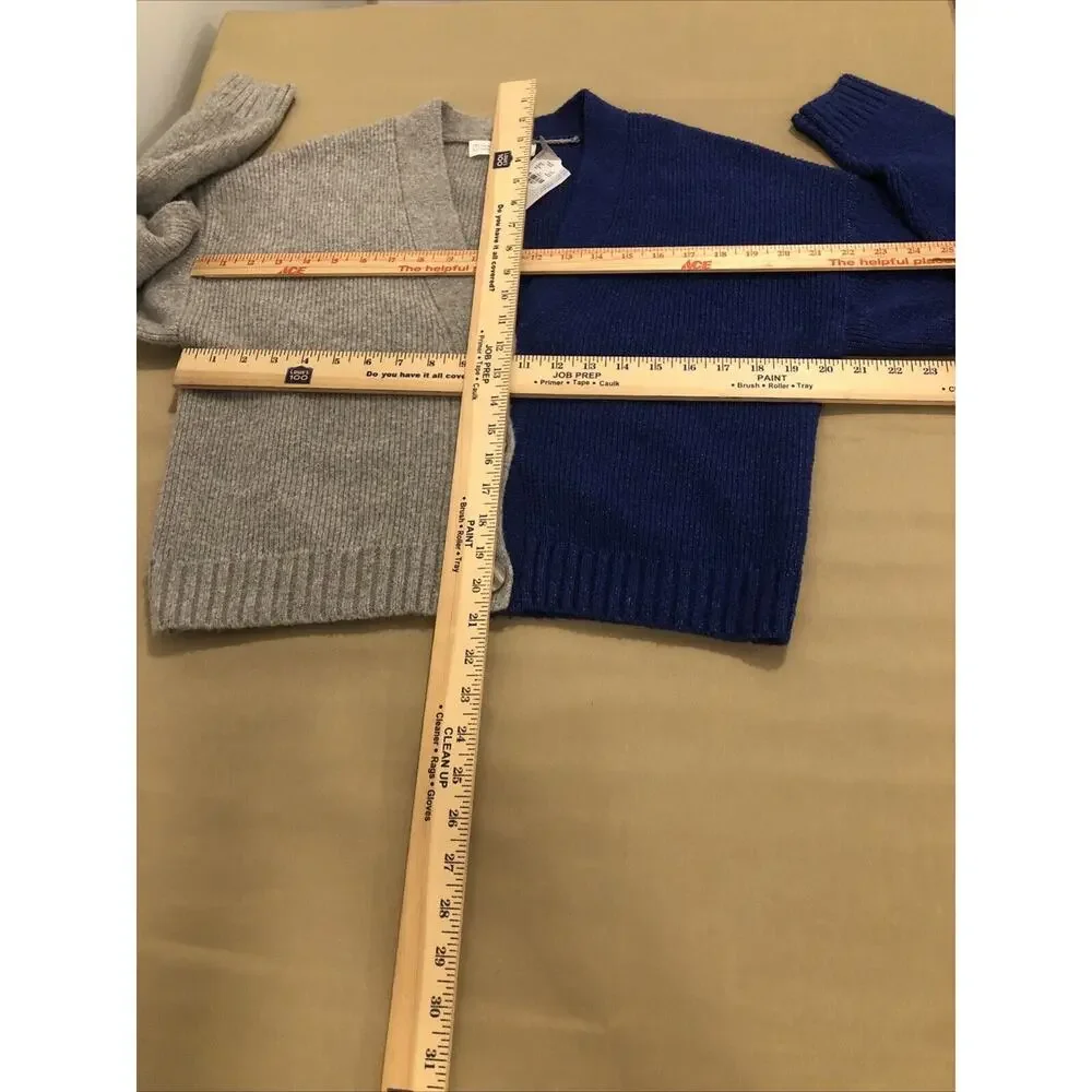 Primark Caress Women Two Toned Slouchy Sweater Cardigan XS Long Sleeve 3 Button - Picture 12 of 13